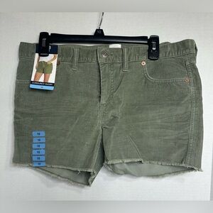GAP Olive Corduroy Jean Shorts